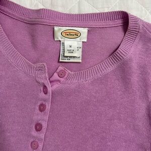 Talbots Women's Lilac Buttoned Sweater